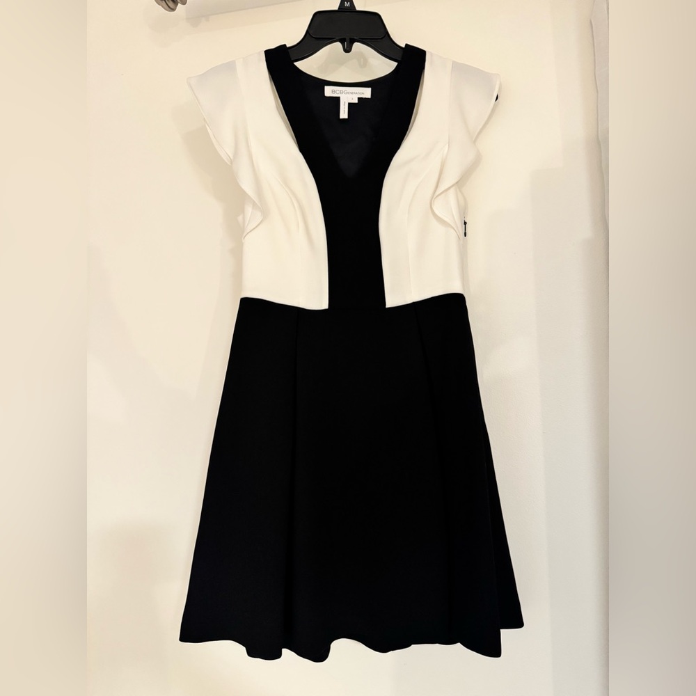 BCBGeneration Black and White Mini Dress
